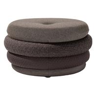 Fat Tom Pouf Lounge - Stool without legs Richard Lampert Brown - LAMPERT_FAT TOM POUF OHNE BEINE BRAUN
