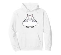 Fat White Cat Meme Cute Kawaii Art Pullover Hoodie
