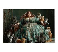 Fat Woman Jigsaw Puzzles for Adults 5000, 5000 Piece Jigsaw Puzzles for Adults, 156.5x105.5cm Hard Impossible Wooden Puzzle, Challenging Game for the Whole Family, Home Decor, Theme: (Retro), -6479