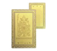 Fat Years Prayer Card 3.15 x 1.97 Inch Wealth Tai Sui Copper Card that brings good luck with traditional prayer amulets, a traditional Chinese horse collection shown as an