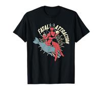 Fatal Attraction Bomber Nose Art Pinup Girl Devil Military T-Shirt