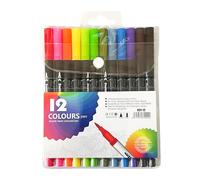 FATASH 100 PCs Dual Tip Brush Colouring Pens Set | Felt Tip Markers for Art Craft, Drawing, Calligraphy | Fine Liners for Sketching, Painting, Highlighting | Halloween & Christmas Gifts