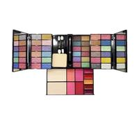 FATASH All-in-One Face Makeup Palette 47 Colors Set, Eyeshadows, Blush, Powders, Lip Gloss & Mascara, Waterproof & Smudge-Proof Full Face Cosmetic Kit with 2 Applicators, Sponge Pad For Girl & Women