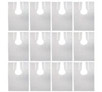 FATASH Disposable Hairdressing Capes (Pack of 50, 64x84cm) Waterproof Plastic Hair Cutting Gowns for Hair Dye, Tinting, Perming, Clear Barber & Salon Capes