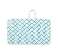 FATASH Portable Baby Diaper Changing Mat, Compact Foldable Design, Waterproof & Easy to Clean, Washable & Reusable, Soft & Comfortable Lightweight Travel Nappy Pad for Newborns & Infant - Cloud Green