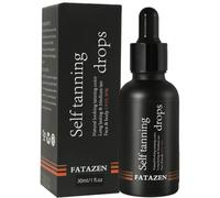 FATAZEN 30 Percent DHA Condensed Self Tanning Drops for Face & Body, Hydrating Natural Bronzing Glow Sunless Tanning Drops with Hyaluronic Acid, Streak-Free Gradual Self Tanner for Sensitive Skin