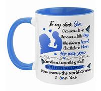 Fatbaby To My Dear Son Coffee Mug, Happy Birthday Father's Day Gifts for Adult Son from Mom,Dad,Parents, Best Son Ever Gifts Mug,I Love My Son Gift Tea Cup
