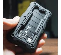 FATBEAR Heavy Duty Shockproof Silicone Bumper Case for Western Digital WD_Black P40 SSD 500G/1TB/2TB, Rugged Sturdy Anti-Slip Protective Cover (Black)