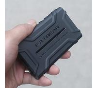 FATBEAR Rugged Shockproof Armor Protective Shell Skin Case Cover for Sony Walkman NW-A300 Series NW-A306 NW-A307 (Black)