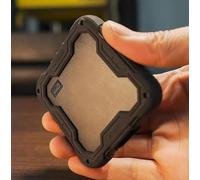 FATBEAR Shockproof Silicone Bumper Case for Western Digital Elements SE Portable SSD External Hard Drive Heavy Duty Sturdy Rubber Frame Protection Case (Black)