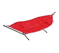 Fatboy Headdemock with Stand - Double 2 Person Hammock with Easy to Assemble Metal Frame - Outdoor Hammock - Max Load Capacity 150 kg - Red