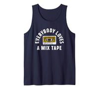 Fatboy Slim Everybody Loves A Mix Tape Tank Top, Men, Navy Blue, XX-Large
