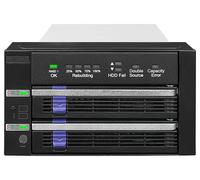 Fatcage Raid Dual 2.5 / 3.5" Sata Ssd / Hdd Drive Mobile Rack Enclosure