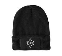 FatCuckoo - Aleister Crowley Magick Symbol Unisex Winter Thinsulate Beanie Hat Black