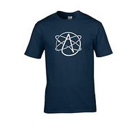 FatCuckoo Atheism Symbol- Atheist Non-Believer Logo Men's T-Shirt from Navy