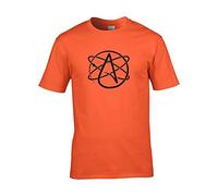 FatCuckoo Atheism Symbol- Atheist Non-Believer Logo Men's T-Shirt from Orange