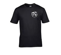 FatCuckoo- CRASS Guns Punk Rock Vintage Badge- Men's T-Shirt Black
