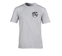 FatCuckoo- CRASS Guns Punk Rock Vintage Badge- Men's T-Shirt Sports Grey