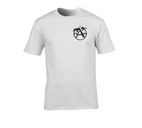 FatCuckoo- CRASS Guns Punk Rock Vintage Badge- Men's T-Shirt White