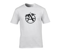 FatCuckoo Crass Punk Rock Men's Classic T-Shirt (XL, White)