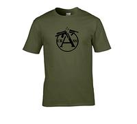 FatCuckoo Crass Punk Rock Men's Classic T-Shirt (XXL, Green)