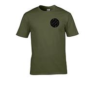 FatCuckoo- CRASS Punk Symbol- Ouroboros Punk Rock Icon- Men's T-Shirt Military Green