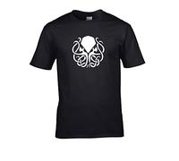 FatCuckoo Cthulhu God Symbol- Lovecraftian Lovecraft Mythos Men's Classic T-Shirt (L, Black)