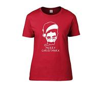FatCuckoo Groucho Christmarx- Marx Brothers Santa- Women's T-Shirt Red