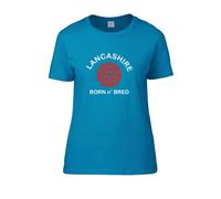 FatCuckoo Lancashire Born n' Bred Red Rose- Regional Emblem Women's T-Shirt