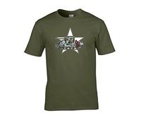 FatCuckoo M4 Sherman Tank- US Military World War Two WW2 Medium Tank- Men's T-Shirt from Green