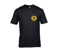 FatCuckoo Made in Manchester - Worker Bee Symbol- Men's Tshirt Black