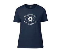 FatCuckoo Make Orwell Fiction Again- 1984 Doublespeak is Here- Women's T-Shirt Navy
