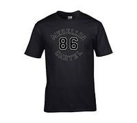 FatCuckoo Medellin Cartel 86- Pablo Escobar Drug Lord Men's Tshirt Black