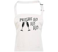 FatCuckoo PROSECC HO HO HO- Funny Christmas Prosecco Loving Unisex Adult Apron From