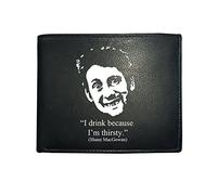 FatCuckoo Shane MacGowan- I Drink Because I'm Thirsty- Funny Men's Leather Wallet from