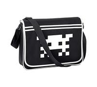 FatCuckoo SPACE ARCADE INVADER- Retro 1980s Gamer Messenger Men's Shoulder Bag