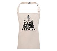 FatCuckoo Star Cake Baker- Personalised with Your Name- children's/kids apron from