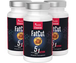 Fatcut - Pre Workout and Weight Loss Capsules - Guarana, Green Tea, Cayenne Pepp