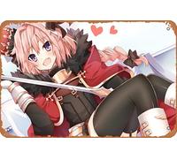 Fate/apocrypha Astolfo Rider Of Black Fate Series Anime Poster Home Wall Decoration Retro Metal Tin Sign 8x12 inch