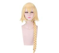 Fate Apocrypha Joan of Arc Yellow Long Braid Wig Cosplay Costume Jeanne d'Arc Heat Resistant Synthetic Hair Cosplay Women Wigs