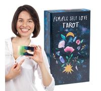 Fate Board Game, 78 Tarot Cards, 4.72x2.76 Inches Oracle Deck with Divination Tools, Entryway Holder for Events, Party, Entertainment, Gatherings, Guide Materials, Beginner Set, and Spiritual Usage