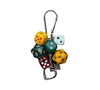 Fate Dice Chain Keychain Multi Element Trendy Bag Pendant Waist Hanging Accessories Decorative Keychain
