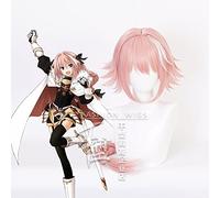 Fate Grand Order Astolfo Cosplay Long Braid Pink Wig Hair FGO + Wig Cap Synthetic Hair Halloween Party Props Girls Women