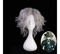 Fate/Grand Order Avenger Monte Cristo: Edmond Dantes Wig Cosplay Costume FGO Men Short Heat Resistant Synthetic Hair Curly Wigs MZ-1143