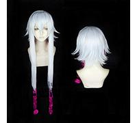 Fate Grand Order FGO Cosplay Wigs Asclepius Silver Rose Red Braid Heat Resistant Synthetic Hair Wig+ Free Wig Cap