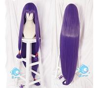 Fate Grand Order FGO Nitocris Cosplay Servant Caster 150cm Long Straight Purple Synthetic Hair Halloween Party + Free Wig Cap A