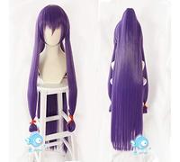 Fate Grand Order FGO Nitocris Cosplay Servant Caster 150cm Long Straight Purple Synthetic Hair Halloween Party + Free Wig Cap B