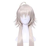 Fate/Grand Order Joan of Arc Jeanne d'Arc 100cm long straight cosplay wig for women anime synthetic hair wig gold braided Avenger