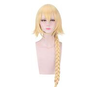 Fate Grand Order Joan of Arc Long Braid Blonde Cosplay Wig FGO Jeanne d'Arc + Wig Cap Synthetic Hair Halloween Party Props