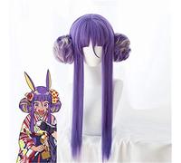 Fate/grand Order Nitocris Cosplay Wig Nitocris Kimono Version 60cm Purple Synthetic Hair Wig Cosplay Halloween Costume Party Wig